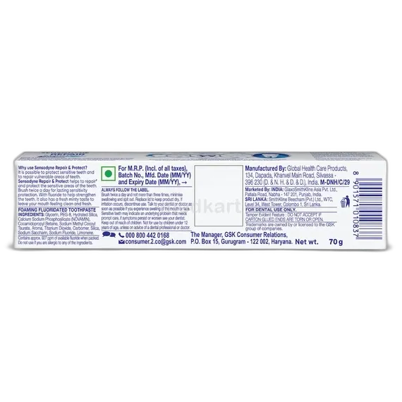 sensodyne repair & protect paste 100 gm